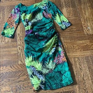 Tracy Reese green floral dress
